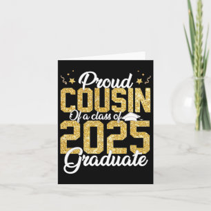 Cartão Primo Orgulhoso De Um Graduado Da Turma De 2025 Gr