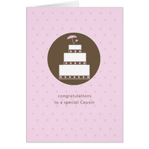 Cartão Primo, Parabéns de Bolo Chá de panela