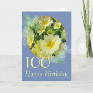 Cartão Primrose Birthday que você pode personaliza