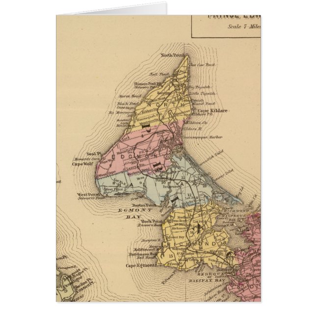 Cartão Prince Co, PEI (Frente)