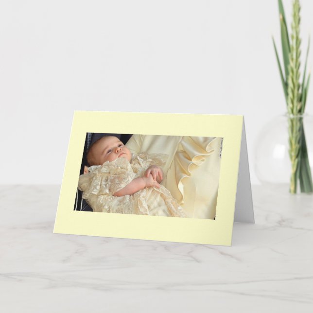 Cartão Prince George Christening (Frente)