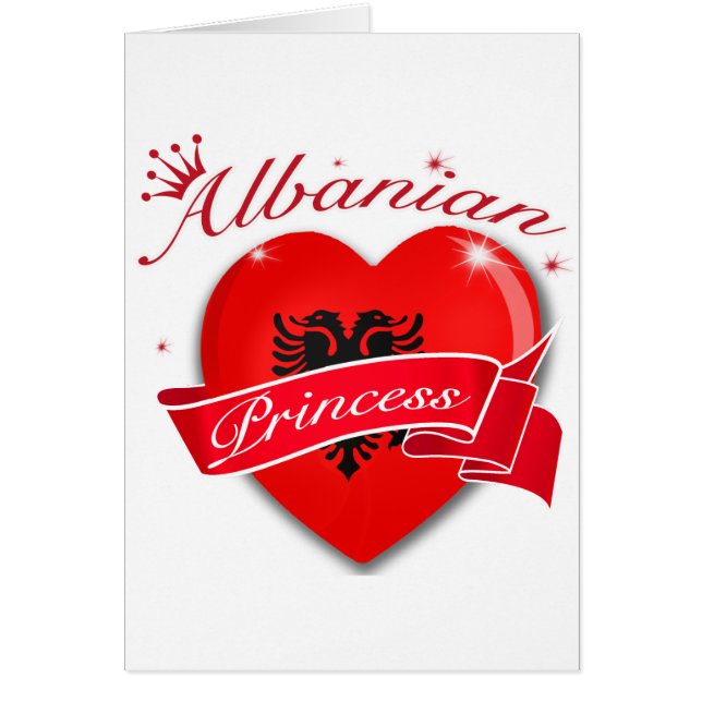 Cartão Princesa albanesa (Frente)