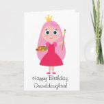 Cartão Princesa Artista Neta do aniversário<br><div class="desc">Este cartão é para uma neta do princesa-artista em seu aniversário. Os artigos de harmonização,  tais como o avental da criança e a etiqueta,  estão disponíveis no penguincornerstore sob as categorias apropriadas.</div>