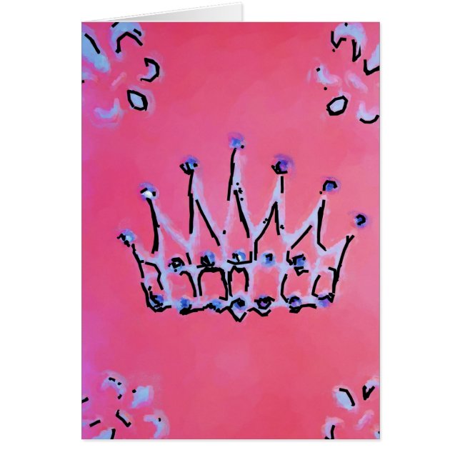 Cartão Princesa bonito (Frente)