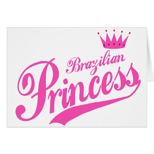 Cartão Princesa brasileira (Frente Horizontal)