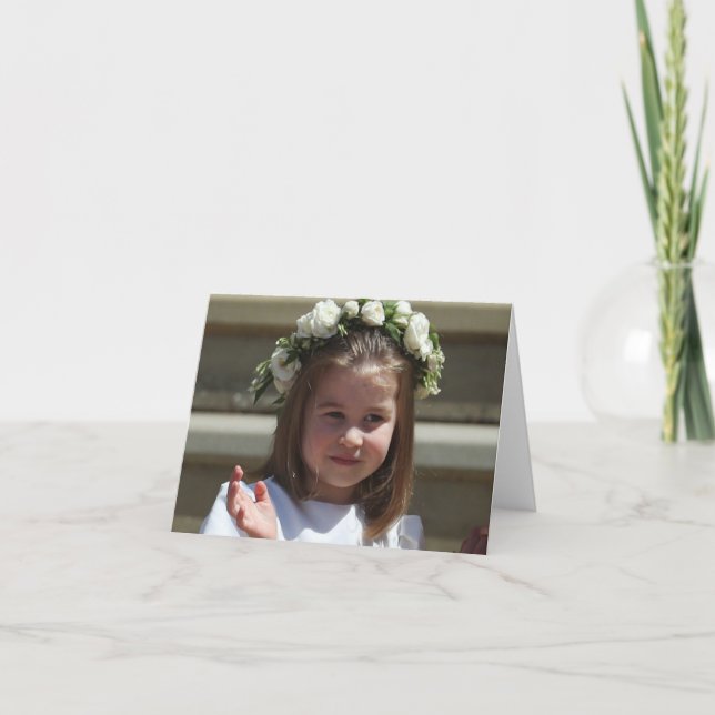 Cartão Princesa Charlotte (Frente)