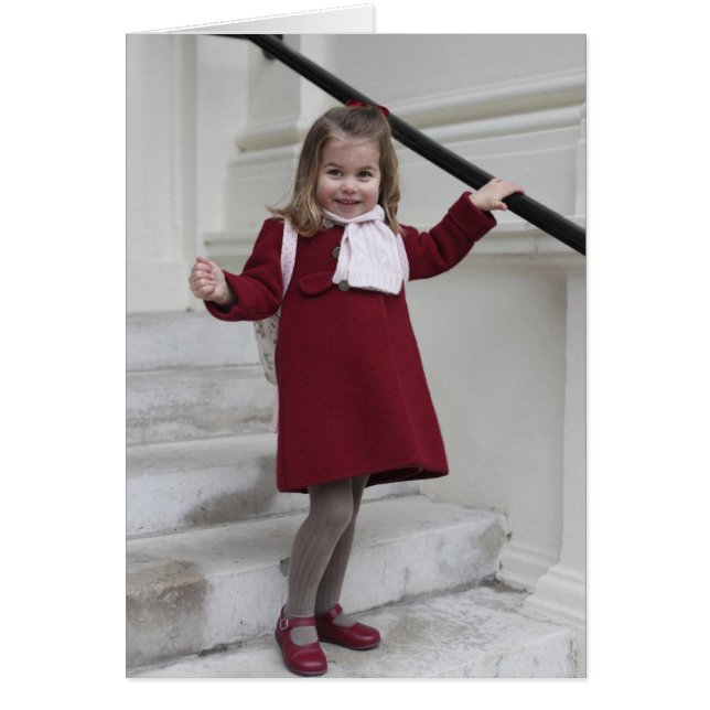 Cartão Princesa Charlotte (Frente)