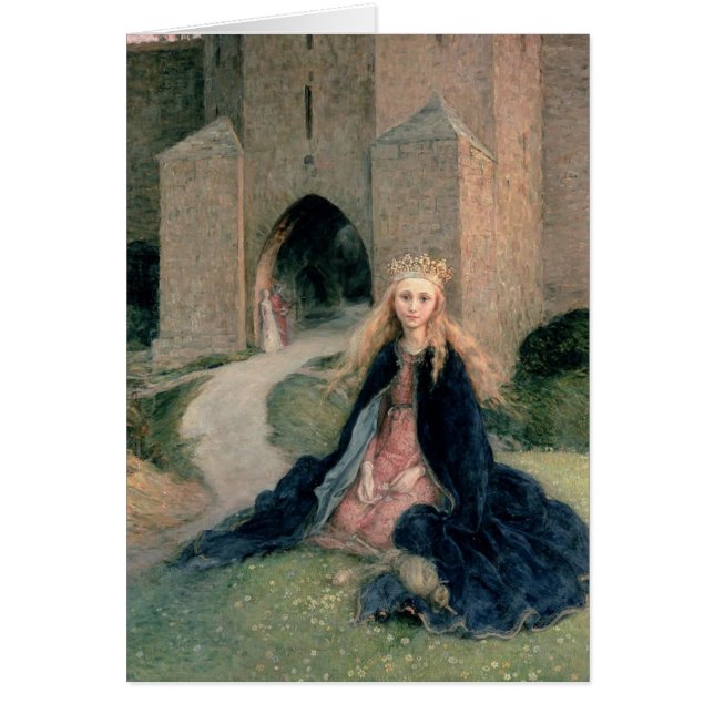 Cartão Princesa com um eixo (Frente)