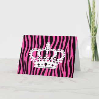 Cartão Princesa Coroa aniversária