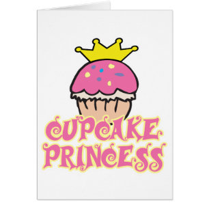 Cartão Princesa cupcake
