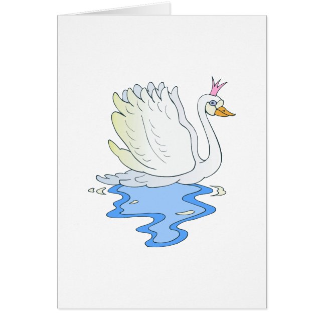 Cartão Princesa da cisne (Frente)