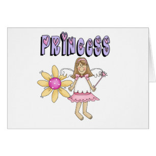 Cartão Princesa da fada da flor