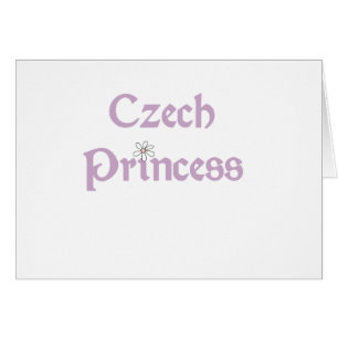 Cartão Princesa de Checo das margaridas