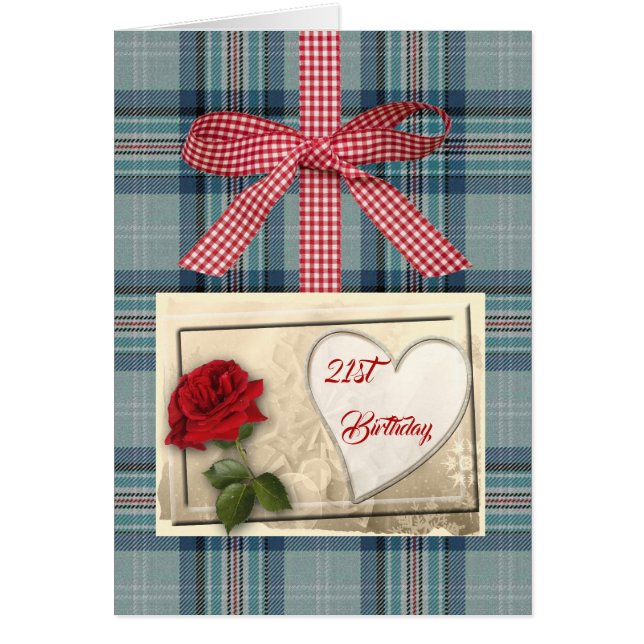 Cartão Princesa Diana Memorial Tartan (Frente)