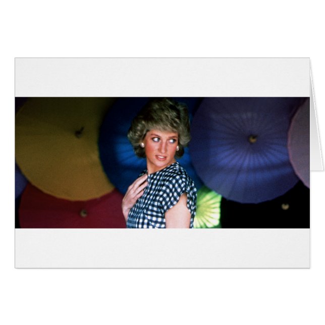 Cartão Princesa Diana Tailândia (Frente Horizontal)