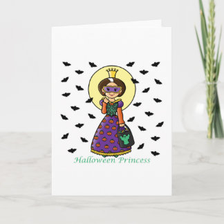 Cartão Princesa do Dia das Bruxas