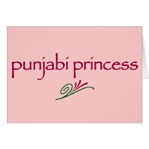 Cartão Princesa do Punjabi