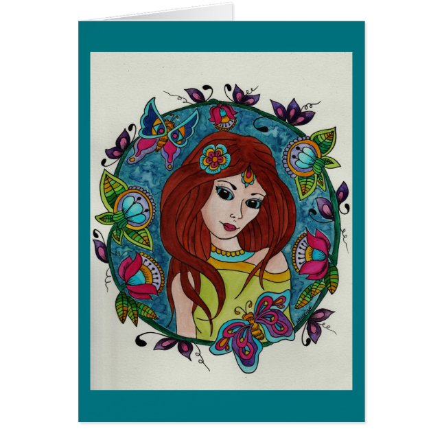 Cartão Princesa Flora (Frente)