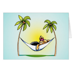 Cartão Princesa Fora-Trela Art™ da ilha de Yorkie