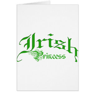 Cartão Princesa irlandesa