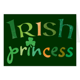 Cartão Princesa irlandesa