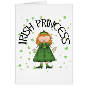 Cartão Princesa irlandesa Redhead