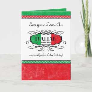 Cartão Princesa Italiana Personalizada Card