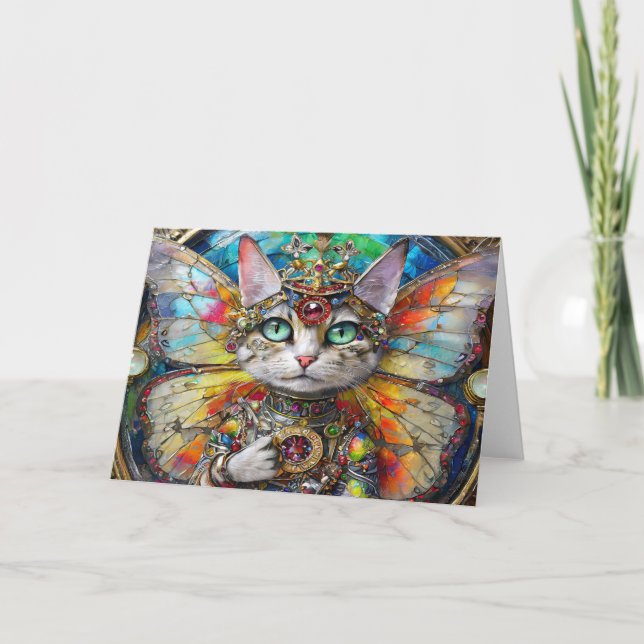 Cartão Princesa Kitty Cat, da Brigada da Asa da Borboleta (Frente)