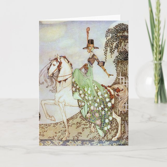 Cartão Princesa Minon-Minette Art de Kay Nielsen Card (Frente)