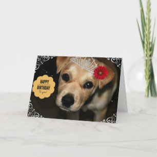 Cartão Princesa Puppy Aniversário