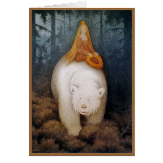 Cartão Princesa Rei Urso Polar (Frente)