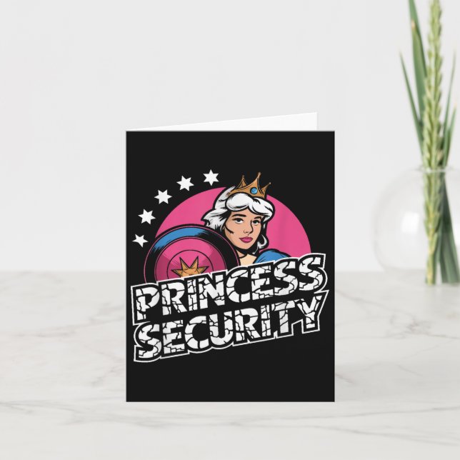 Cartão Princesa Security Birthday Pai &amp; Mamãe Boys Br (Frente)