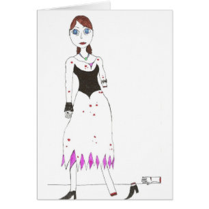 Cartão Princesa Zombi o ó