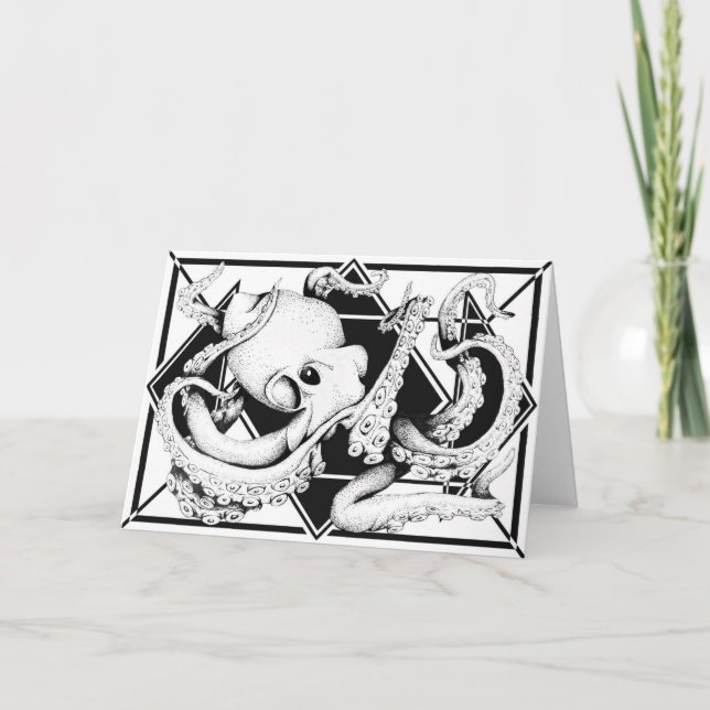 Cartão principal do polvo (Frente)