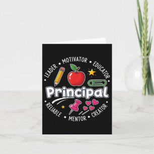 Cartão Principal Responsável Escolar Educador Mentor Moti