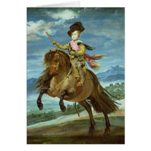 Cartão Príncipe Balthasar Carlos a cavalo, c.1635-36