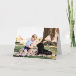 Cartão Príncipe George com cão