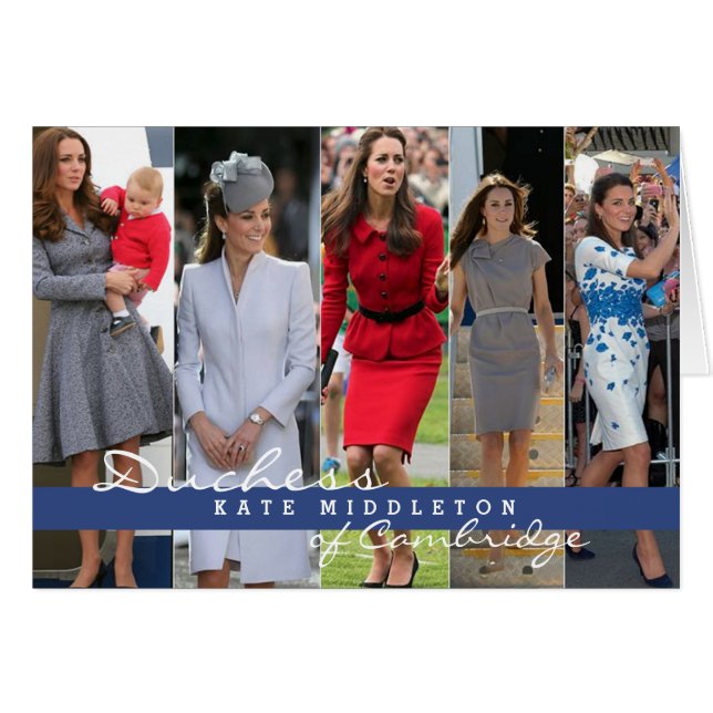 Cartão Príncipe George de Kate Middleton (Frente Horizontal)