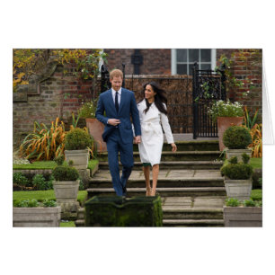 Cartão Príncipe Harry Meghan Markle Casamento Real
