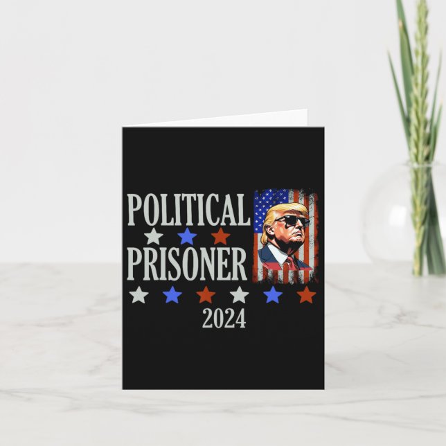 Cartão Prisioneiro Trump 2024  (Frente)