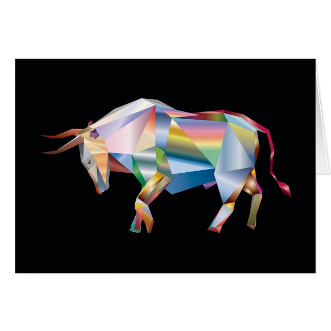 Cartão Prism Bull Abstrato (Frente Horizontal)