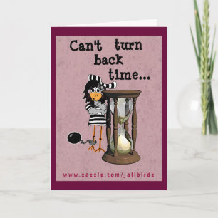 Cartão Prison greeting card: Female jailbird