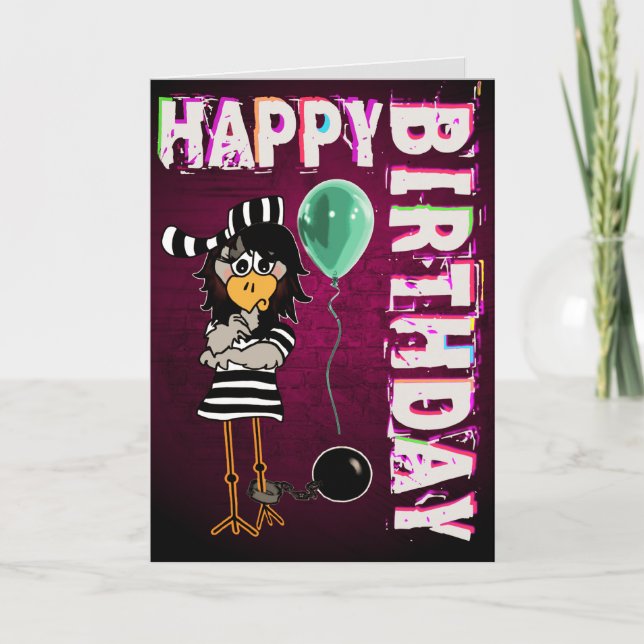 Cartão Prison Jailbird (Frente)