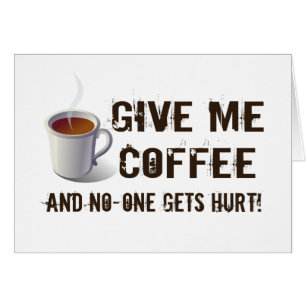 Cartão Privação de Caffein