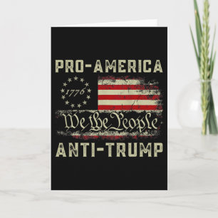 Cartão Pró-américa Anti-trump Nós O Povo Anti Trump