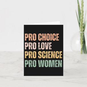 Cartão Pro Choice Pro Love Pro Science Pro Mulheres Ri Hu