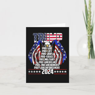 Cartão Pro God Pro Life Po Jobs Pro Israel Pro 2024
