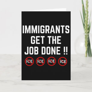 Cartão Pró Imigrante Anti Gelo Anti Trump