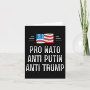Cartão Pro Nato - Anti-Putin - Anti-Trump - Estilo Retroa