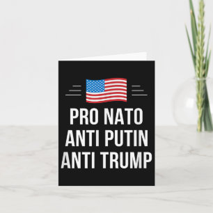 Cartão Pro Nato - Anti-Putin - Anti-Trump -, Pequeno